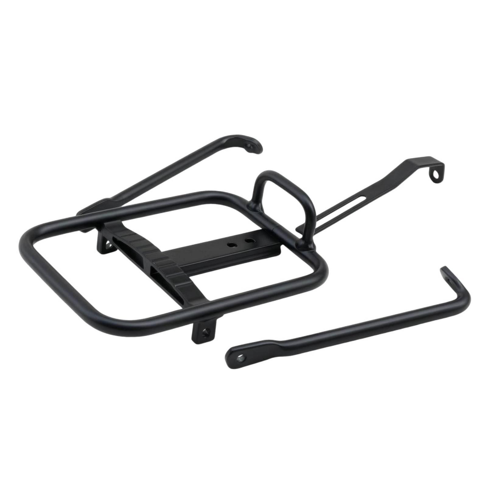Bike Cargo Rack - แร็คหน้าจักรยานพับได้แบบท่อ สำหรับติดตั้งบนพื้นผิวเรียบ เหมาะสำหรับผู้เดินทางประจำวัน นักปั่นจักรยาน และการเดินทางในเมือง