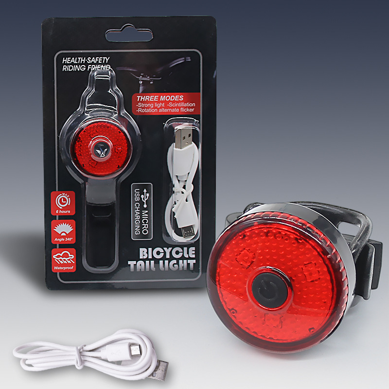 Bike Tail Light - ไฟท้ายจักรยาน ไฟหน้า LED กันน้ำ ไฟเตือน ไฟจักรยานเสือภูเขา