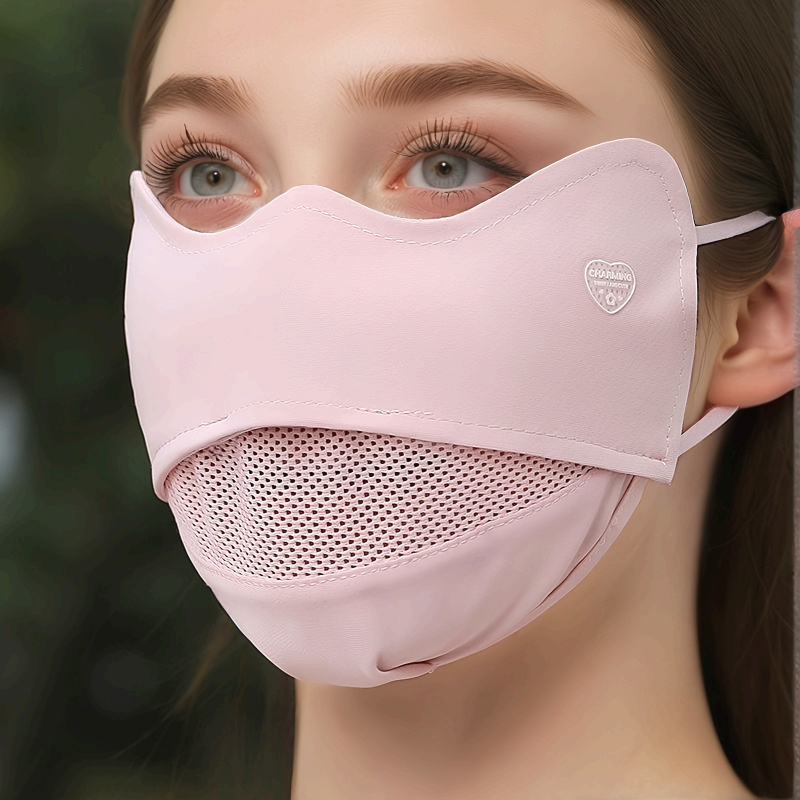 Cycling Gear Design - หน้ากากไหมน้ําแข็งระบายอากาศได้ 3DB พร้อมดีไซน์คอนทัวร์รอบดวงตา - เหมาะสําหรับการขี่จักรยาน、อุปกรณ์ป้องกันแสงแดดสําหรับการเดินป่าและกิจกรรมกลางแจ้ง