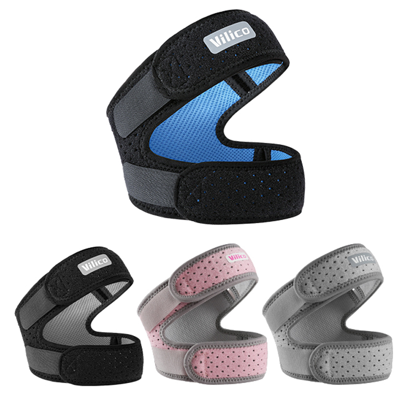 Cycling Arm Warmers - แผ่นรองเข่าแบบรัดข้อเข่า 1 ชิ้น พร้อมสายรัดยืดหยุ่น ป้องกันการบาดเจ็บ เหมาะสำหรับบาสเก็ตบอล