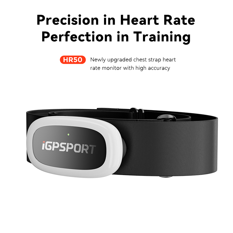 Bike Speedometer - iGPSPORT HR50 เซ็นเซอร์วัดอัตราการเต้นของหัวใจ คอมพิวเตอร์จักรยาน อุปกรณ์วัดอัตราการเต้นของหัวใจสำหรับฟิตเนส วิ่ง