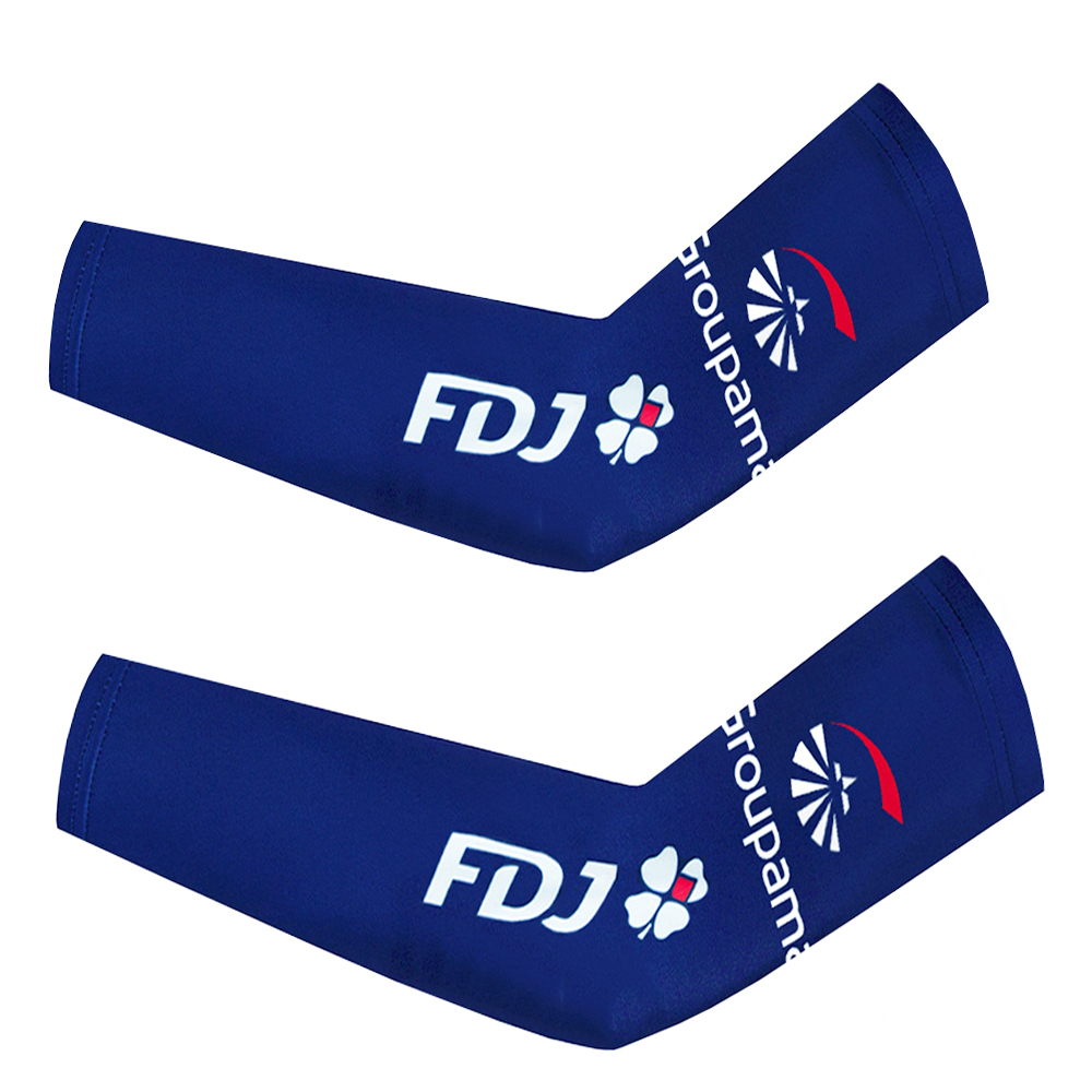 Cycling Arm Warmers - 2025 FDJ Groupขี่จักรยานอุ่นMTB Ropa Ciclismoผู้ชายผู้หญิงด่วนแห้งอิตาลีทีมจักรยานแขนCuffกีฬากลางแจ้งแขนครอบคลุม