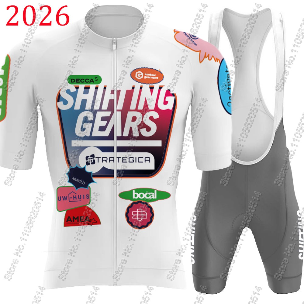 Cyclocross Gearing - ชุดเสื้อปั่นจักรยานทีม Shifting Gears Strategica 2026 เบลเยียม