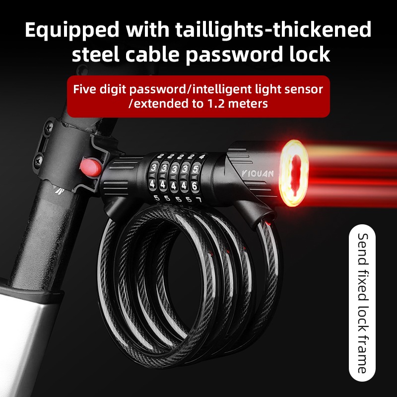 สายล็อคจักรยานเหล็ก 1.2 ม. รหั - Bike Tail Light บทวิจารณ์และราคา