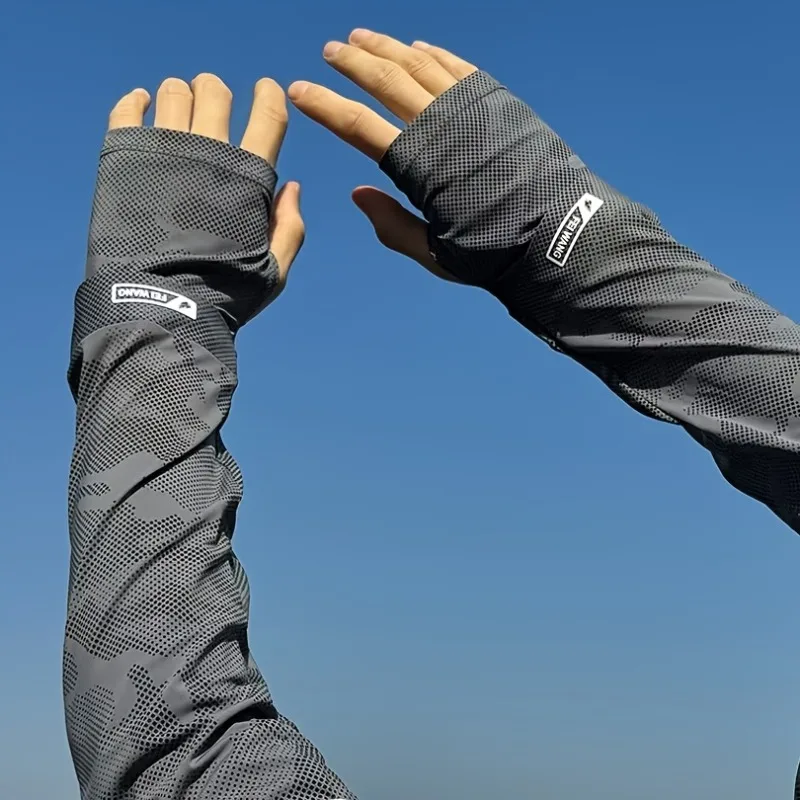 ปลอกแขนกันแดด UPF50 ผ้าไหมน้ำแ - Cycling Arm Warmers บทวิจารณ์และราคา