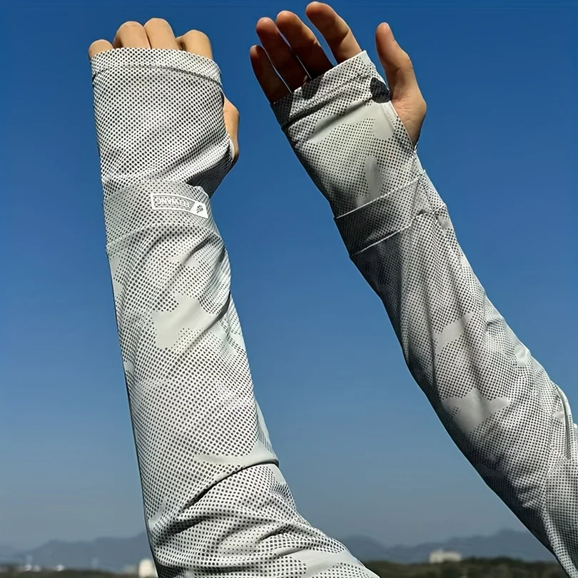 ปลอกแขนกันแดด UPF50 ผ้าไหมน้ำแ - Cycling Arm Warmers บทวิจารณ์และราคา