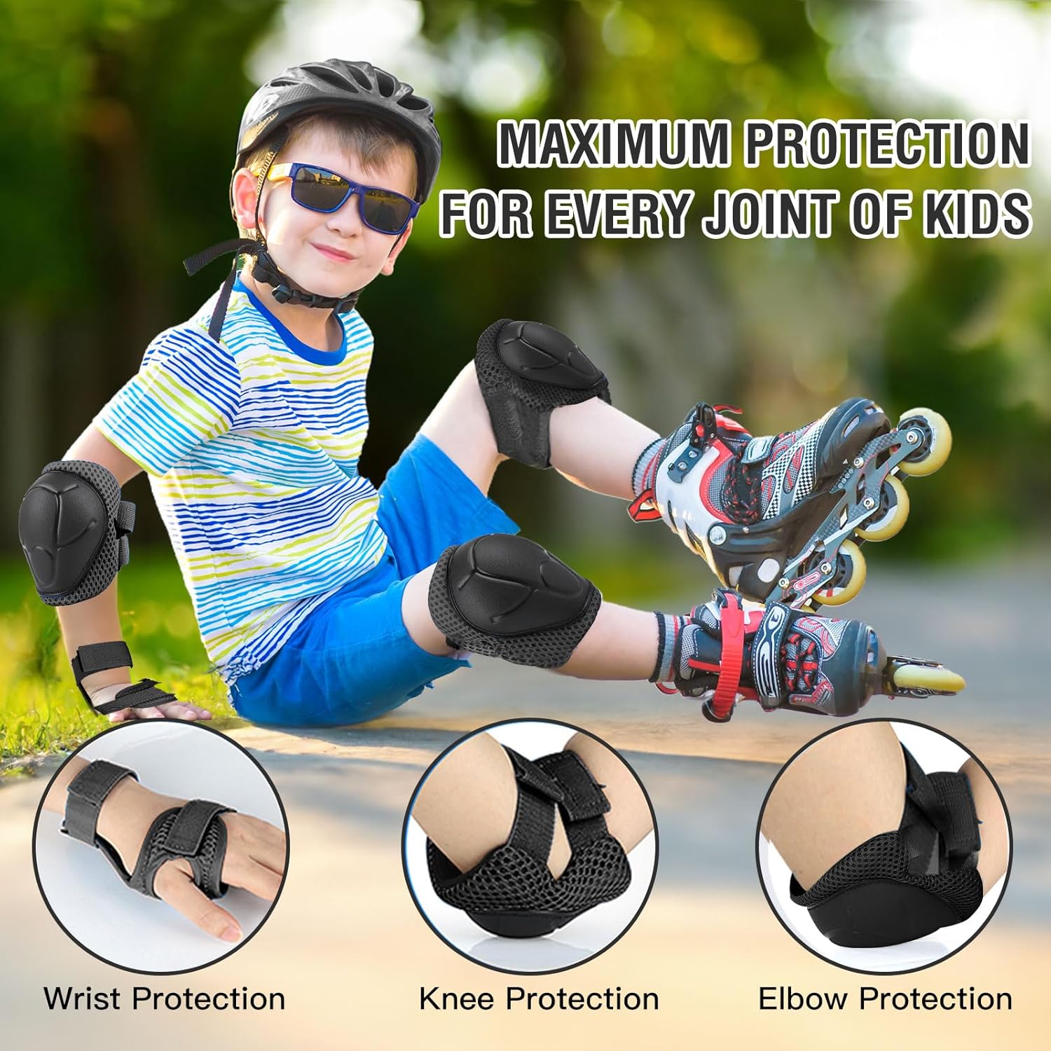 ชุดอุปกรณ์ป้องกันสำหรับเด็ก 6  - Cycling Protective Gear Kids บทวิจารณ์และราคา