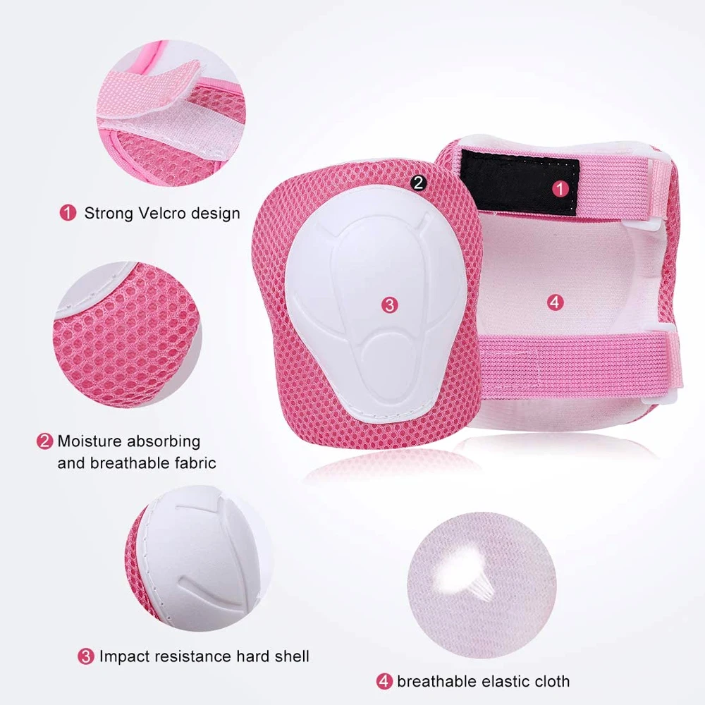 GOMOREON 6 ชิ้น/เซ็ตเด็กเข่า P - Cycling Protective Gear Kids บทวิจารณ์และราคา