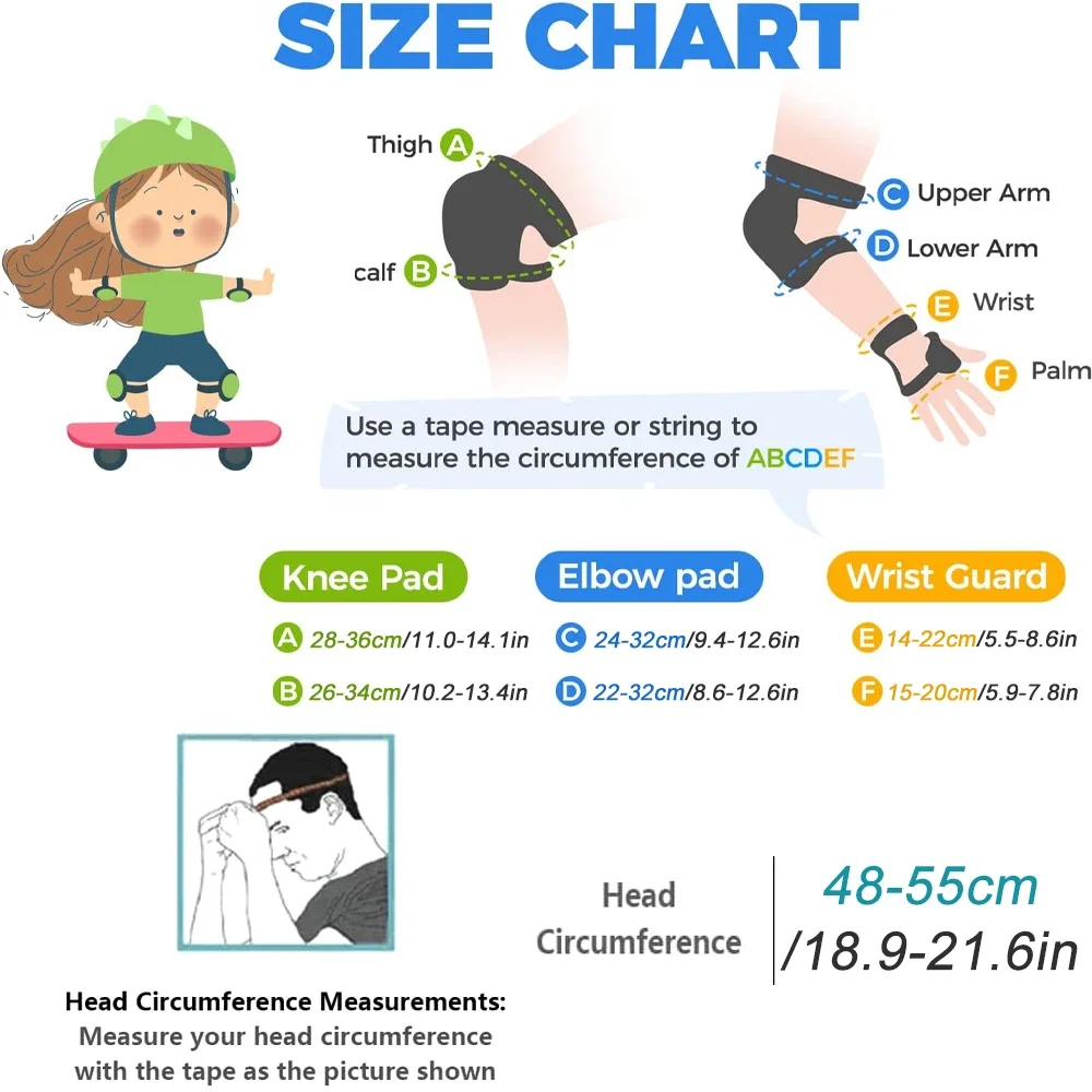 หมวกกันน็อคจักรยานเด็กเข่าข้อศ - Cycling Protective Gear Kids บทวิจารณ์และราคา