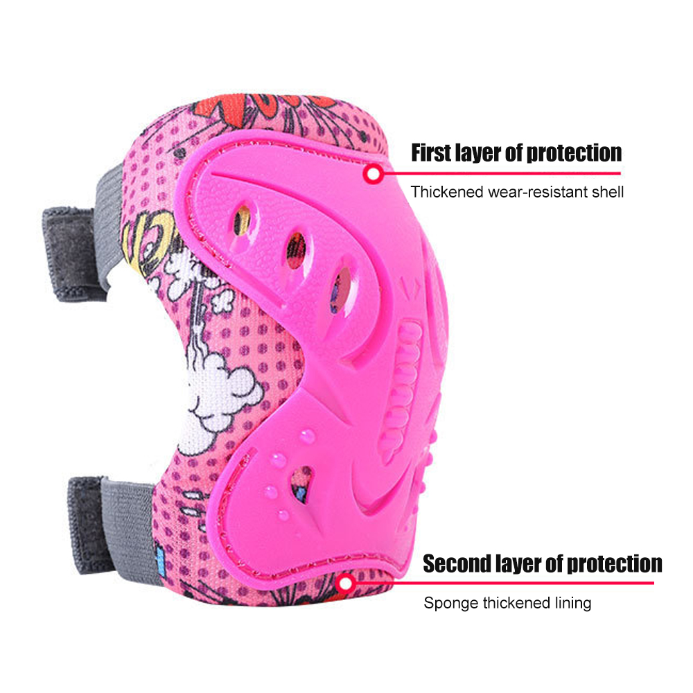 6 ชิ้นเด็ก 3-12 ปีเข่าข้อศอก P - Cycling Protective Gear Kids บทวิจารณ์และราคา