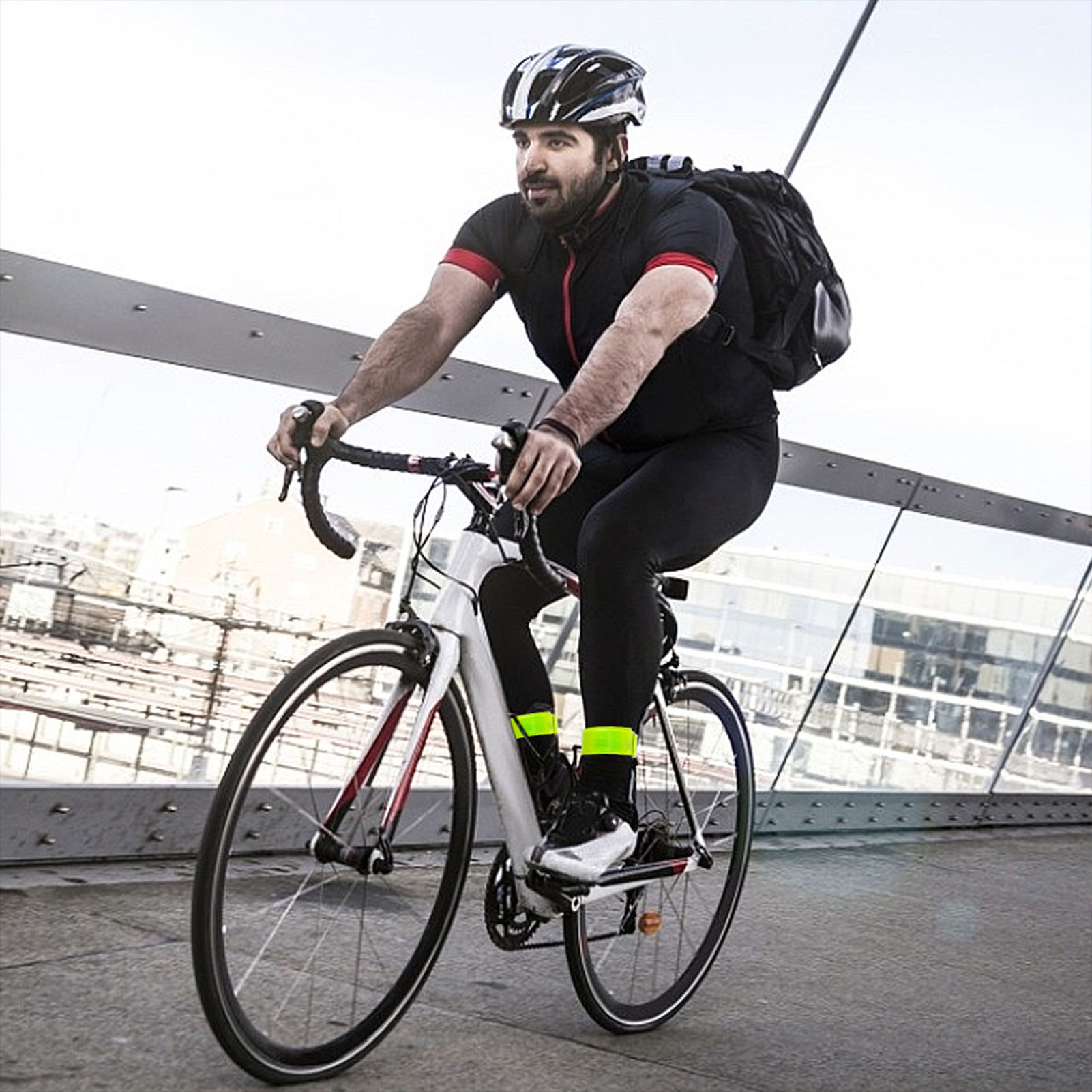 แถบสะท้อนแสงสำหรับขี่จักรยาน1ช - Cycling Arm Warmers บทวิจารณ์และราคา
